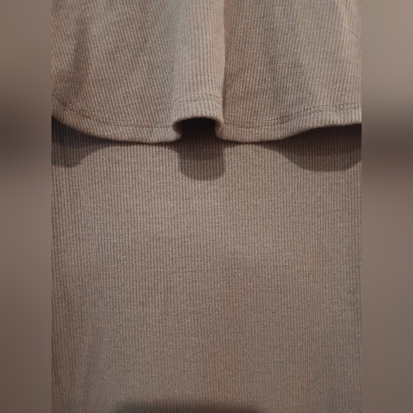 Express Gray Off Shoulder Dress - Picture 2 of 9